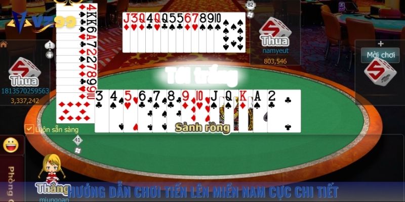 Người chơi làm theo hướng dẫn để tham gia sảnh game bài