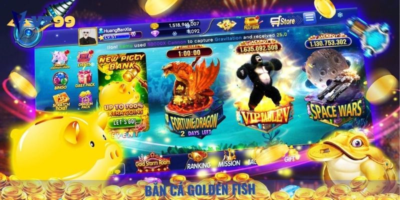 Golden Fish là sảnh bắn cá hấp dẫn nhất 2025