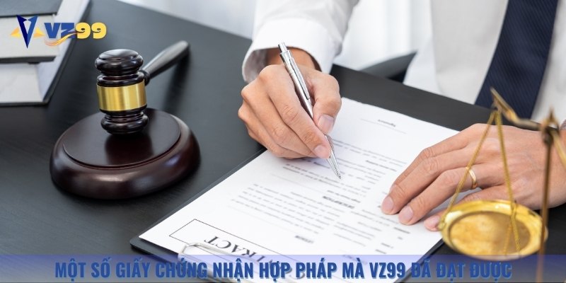 Giấy phép hợp pháp mà Vz99 đã nhận được sau nhiều năm hoạt động